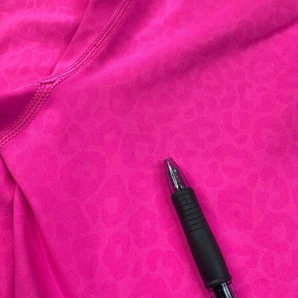 Zyia Hot Pink Leopard Light N Tight Hi Rise 7/8 Legging - Picture 4 of 11